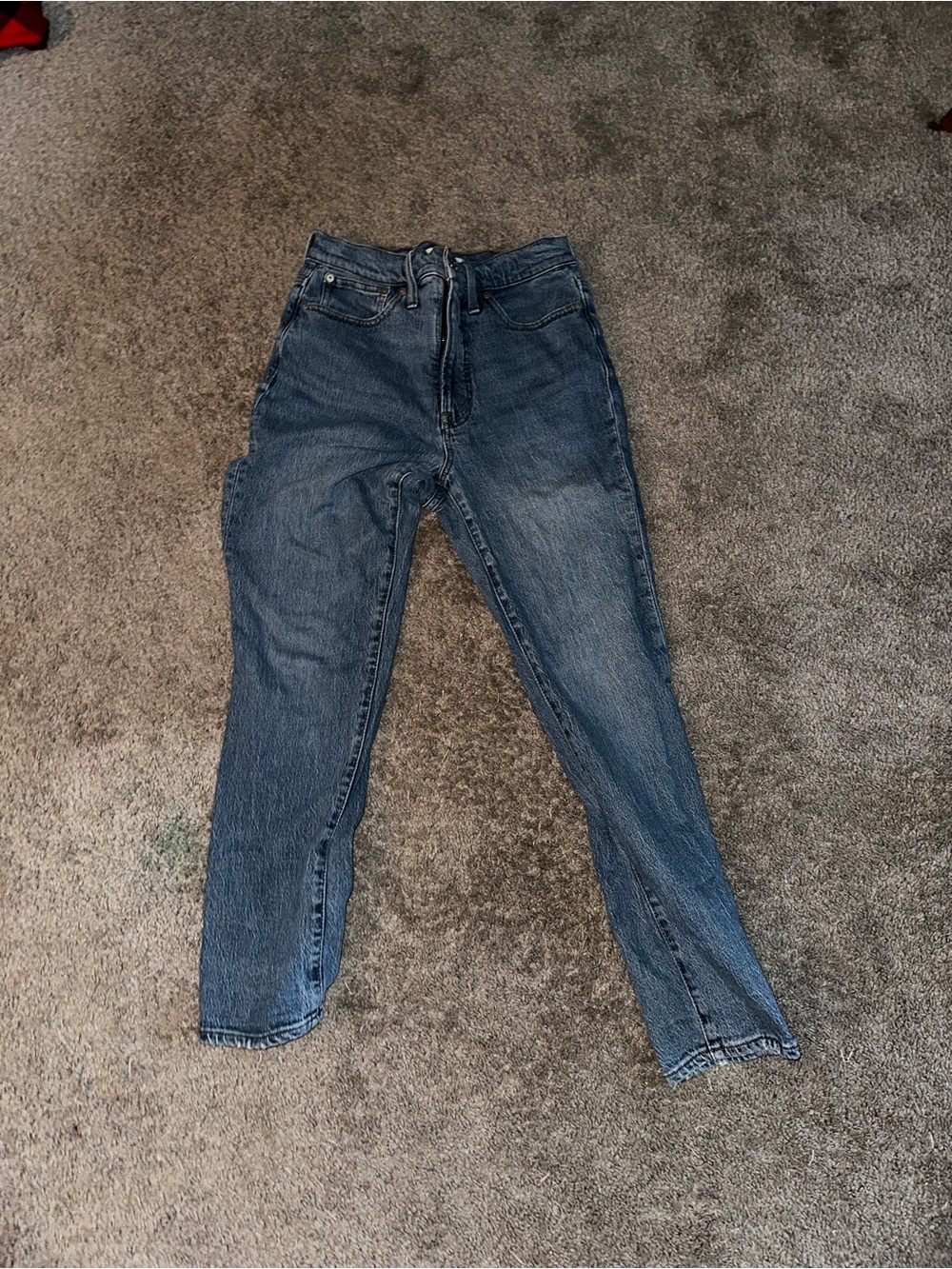 Madewell Straight-Leg Blue Denim Jeans